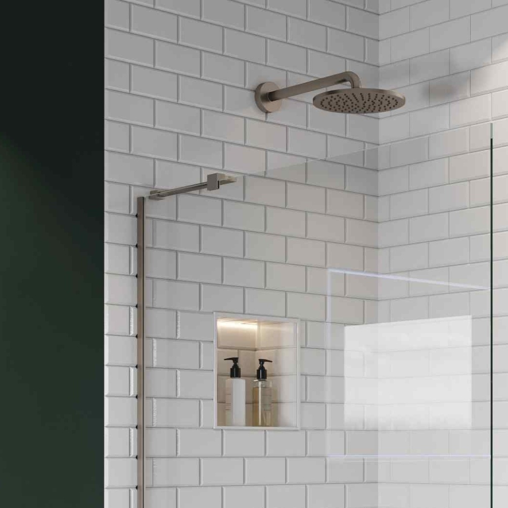 Product Lifestyle image of the Abacus Brushed Nickel In Line Bracing Bar